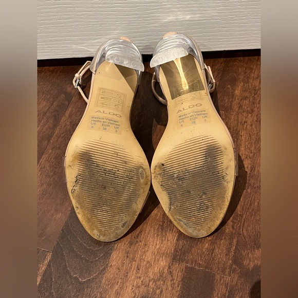 Aldo Nude Clear Heels - Picture 8 of 8